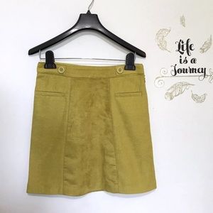 Urban Outfitters Cooperative Mustard Yellow Skirt